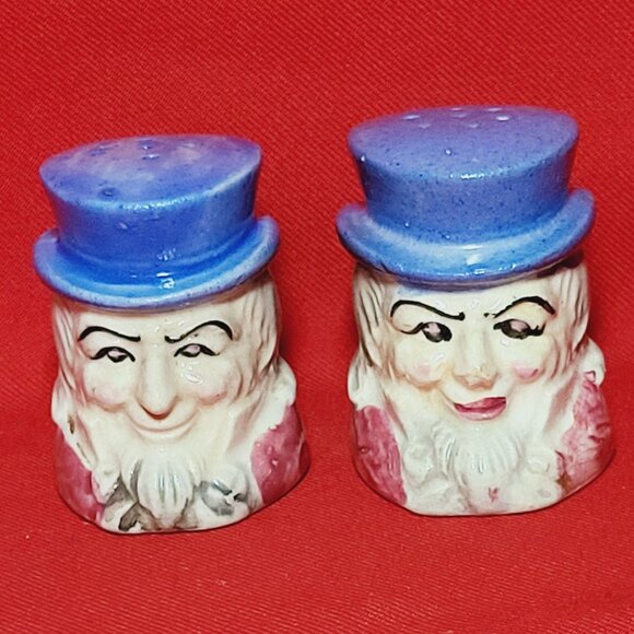 Vintage Uncle Sam Head Salt and Pepper Shakers - Picture 1 of 12